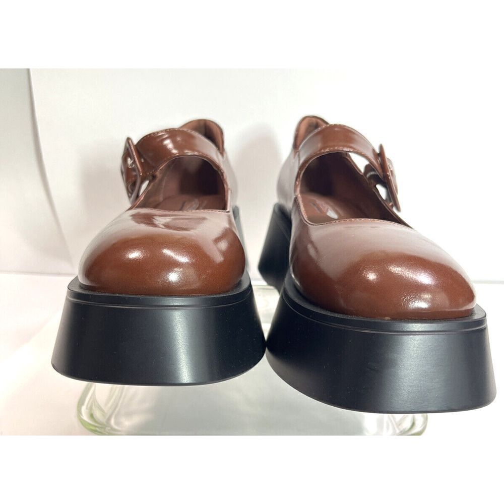 Free People X Jeffrey Campbell Ichika Mary Jane Platform Brown Size 9 - Picture 2 of 11
